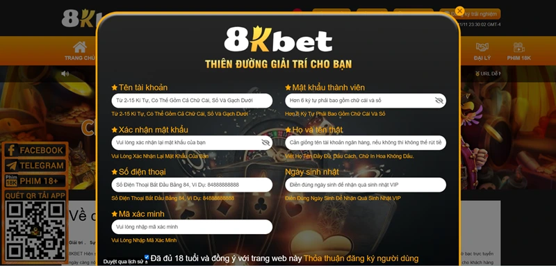 Đăng ký 8kbet buzz