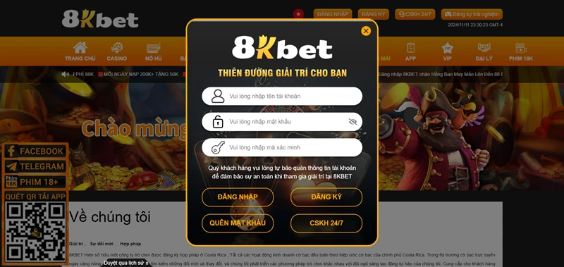 Đăng nhập 8kbet buzz